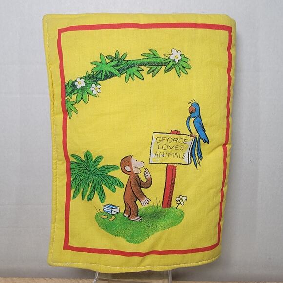 Infant Cloth Book: Curious George: George Loves Animals - Picture 3 of 4